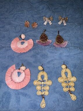 Amazon Pink and Girly Earrings Set - Mixed Styles
